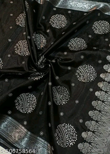 Graceful Banarasi Satin Silk Saree – A Timeless Beauty