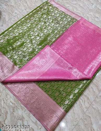 BANARASI JAAL AMBOS SOFT SILK SAREE – A Symbol of Timeless Elegance
